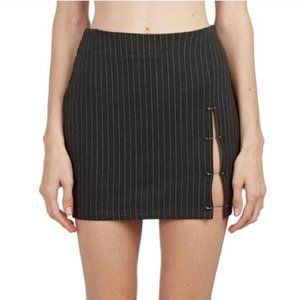 DANIELLE GUIZIO Safety Pinstripe Sport Skirt